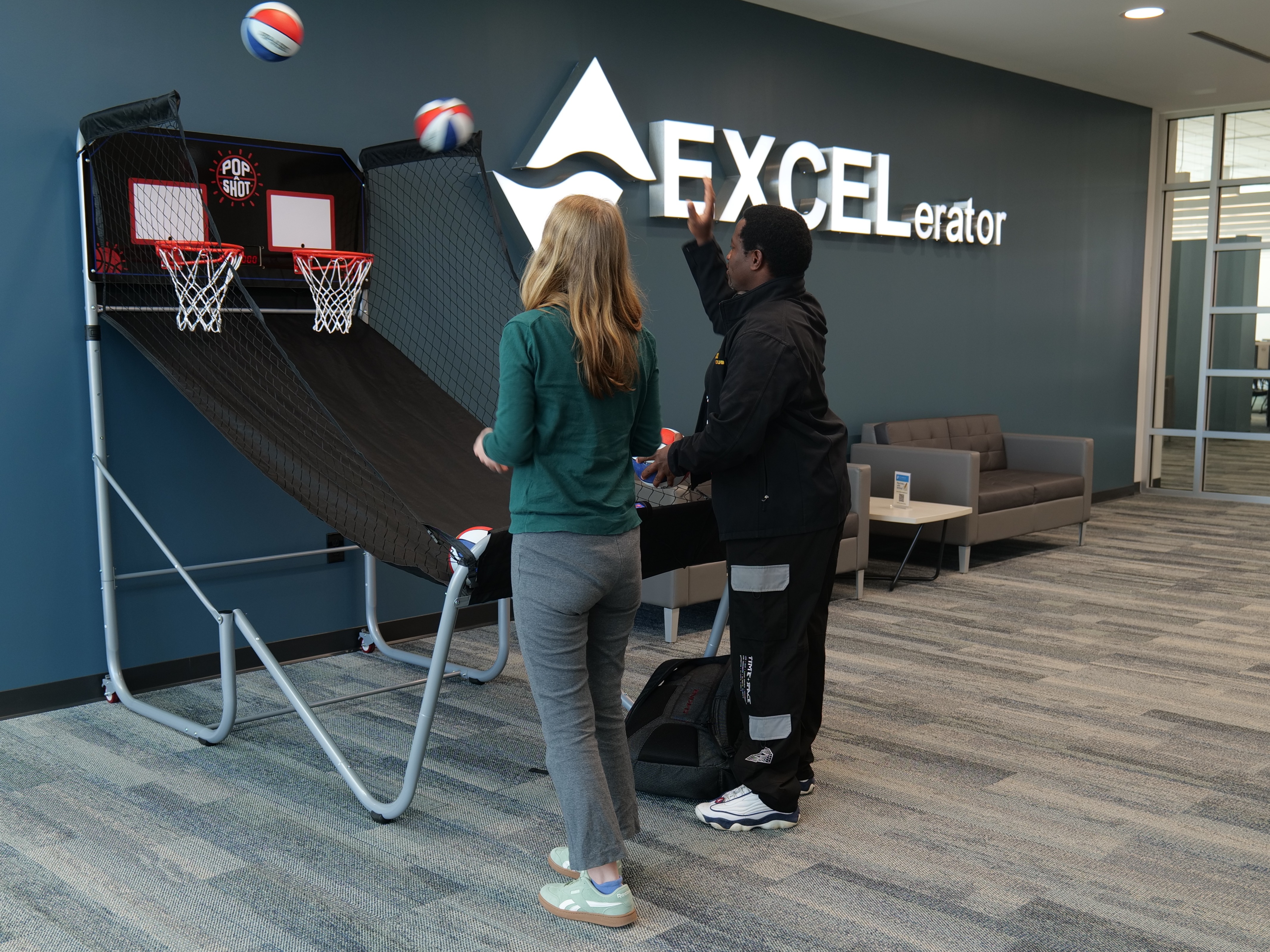 The EXCELerator hosted a March Study Hall Slam Session with a basketball theme.